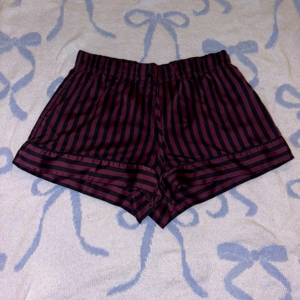 Victoria's Secret Satin Stripe Pajama Shorts